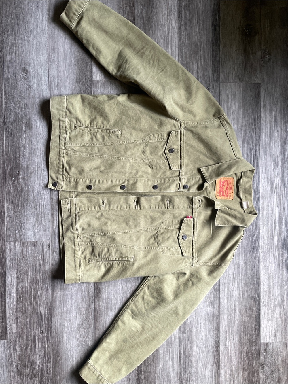 Levi's Men's Olive Green Canvas Jacket